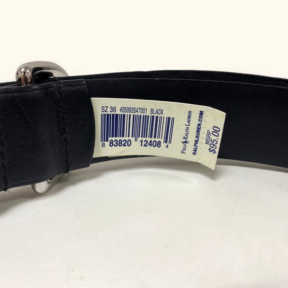 Polo by Ralph Lauren Black Leather Belt